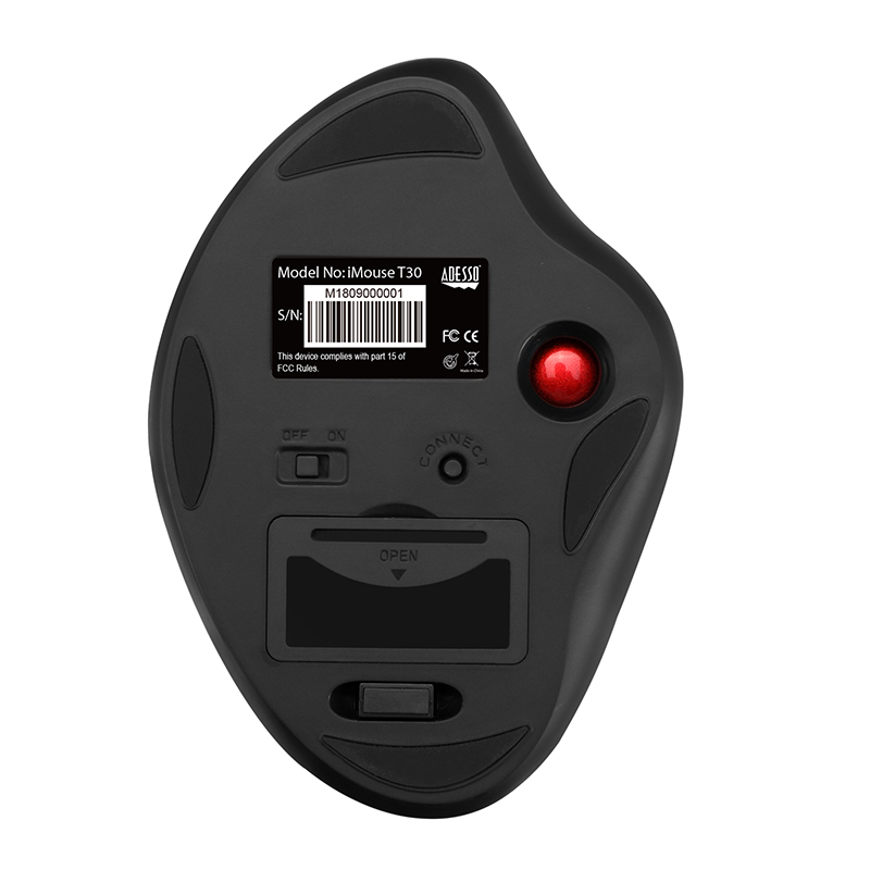 Adesso IMOUSE T30 Mouse - USB - Optical - 7 Button(s) - Black - Wireless - Right-handed 